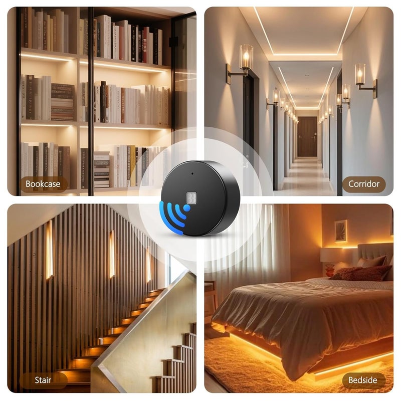 VST Motion Sensor Light Switch, Wireless PIR Sensor Switch, LED Light Automatic Switch for Closet Light Under Cabinets Counters Wardrobes with JST Cable (DC 12V 3A) - Image 5